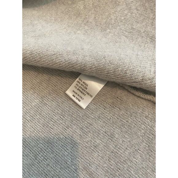 A.Ida Grey Wool Blend Made In Italy Sleeveless Cardigan Toggle Closure Medium - Picture 7 of 10